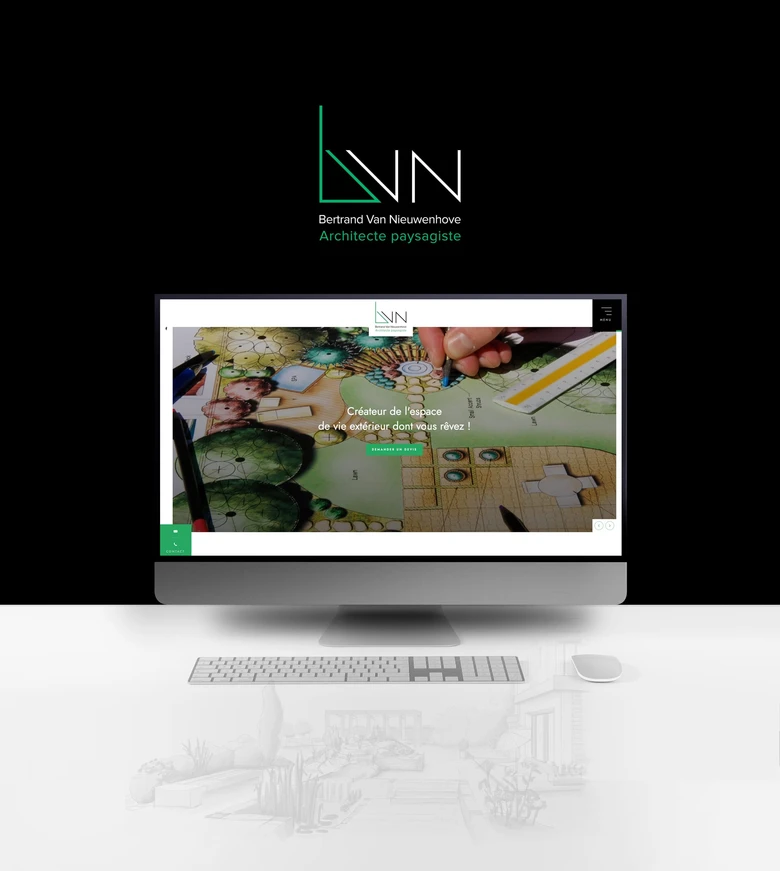 BVN Architecte paysagiste — Création d'un site vitrine sur-mesure.