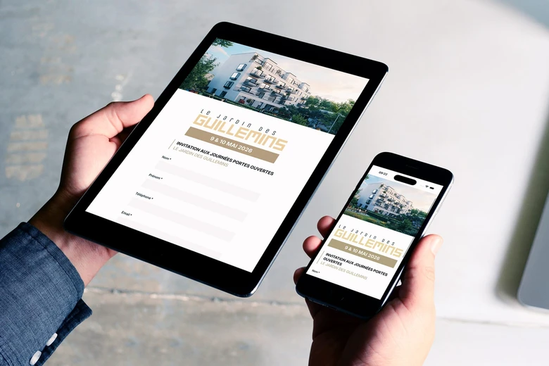 Le Jardin des Guillemins — Création d'une landing page.