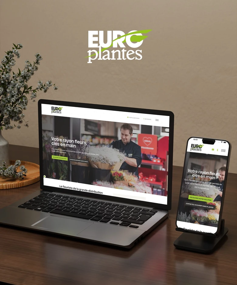 Euro Plantes — Création d'un site vitrine sur-mesure.