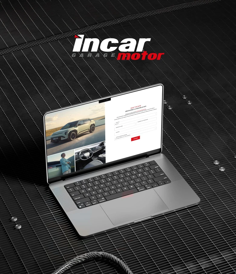 Incar Motor — Création d'une landing page.