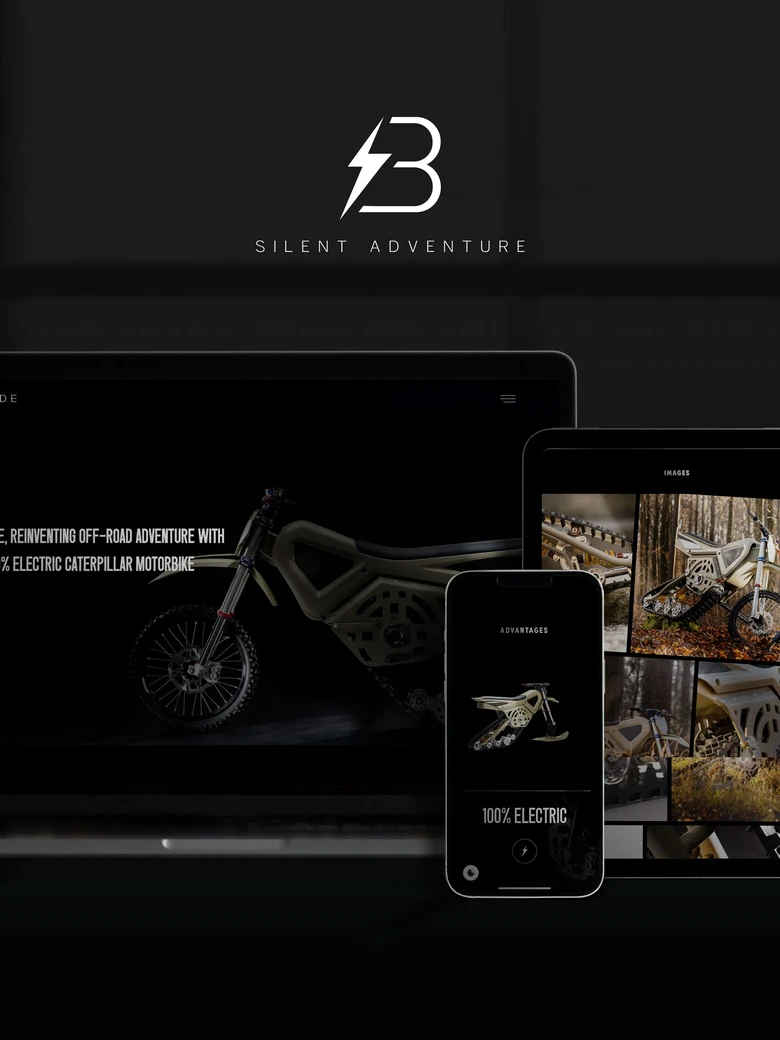 Be Ride — Réalisation du site vitrine