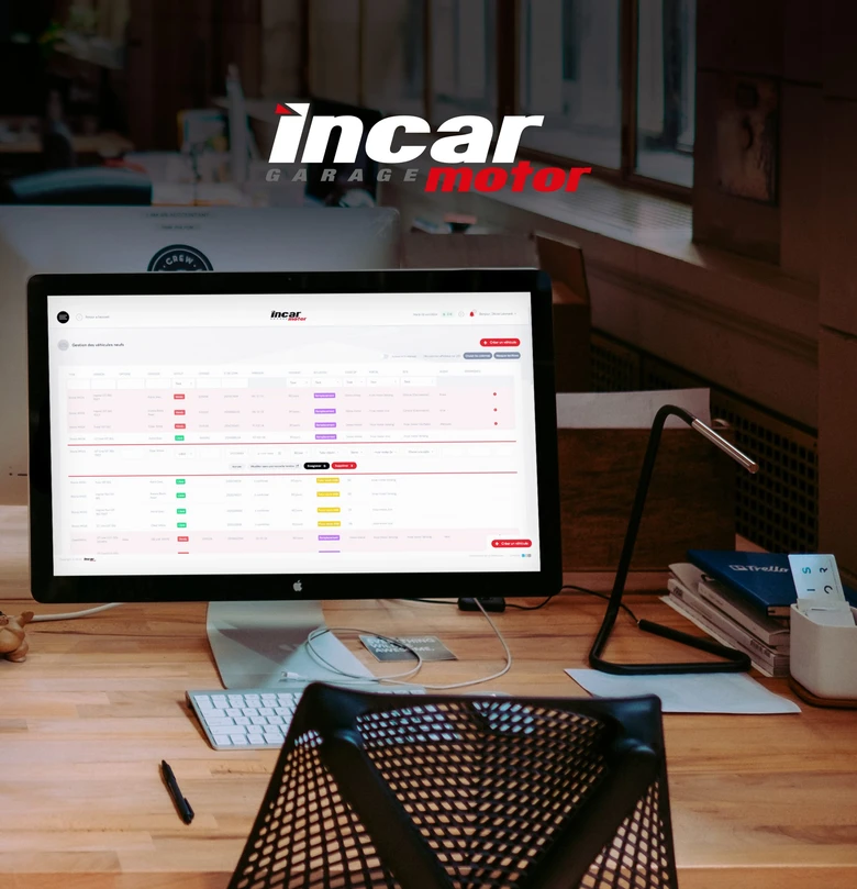 Incar Motor – Intranet — Développement de l'intranet
