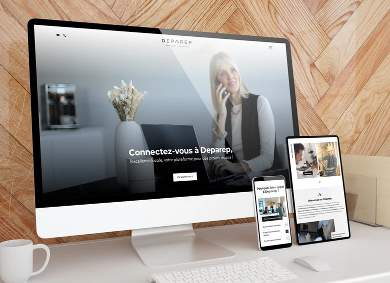 Deparep — Réalisation du site vitrine