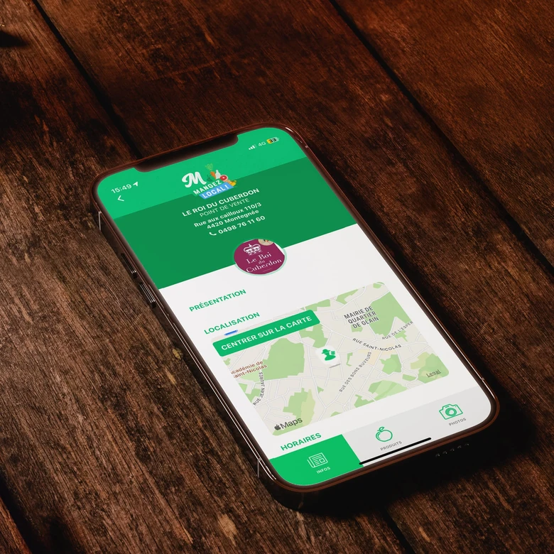 Mangez Local — Développement d'une application mobile.