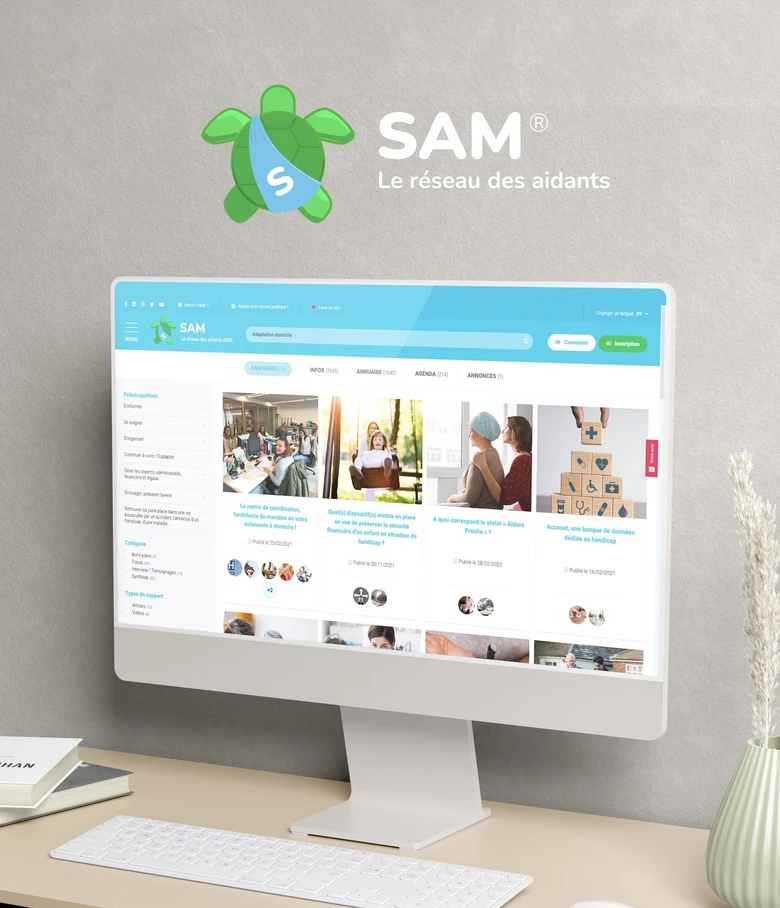 SAM Le réseau des aidants — Développement d'une solution sur-mesure.