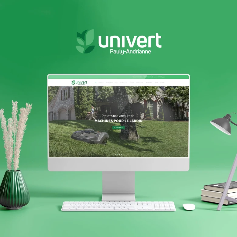 Univert Pauly Andrianne — Création d'un site vitrine sur-mesure.
